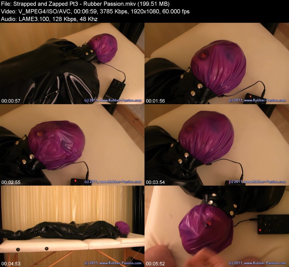 Strapped & Zapped Pt3 in Rubber Passion