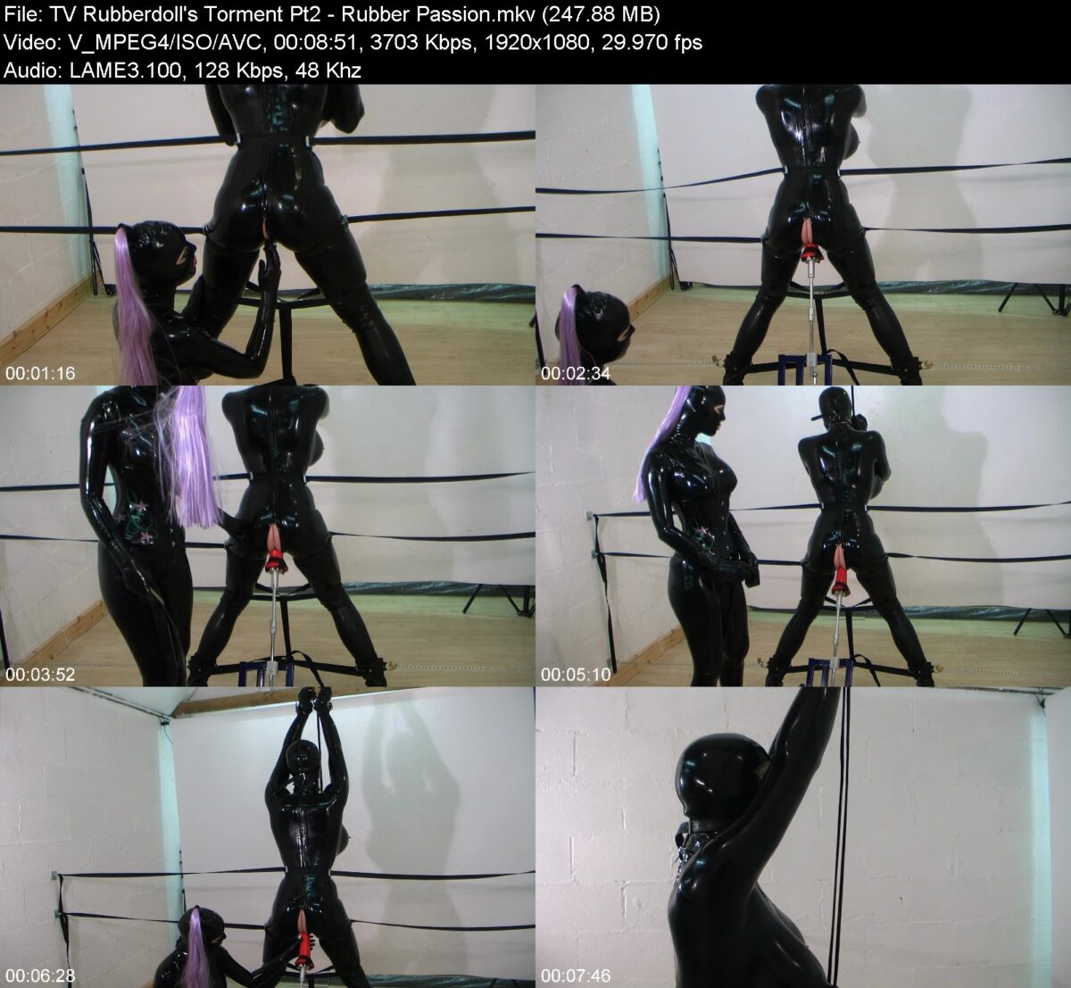 TV Rubberdoll's Torment Pt2 in Rubber Passion