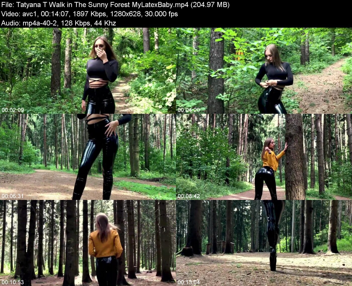 Tatyana T Walk in The Sunny Forest MyLatexBaby