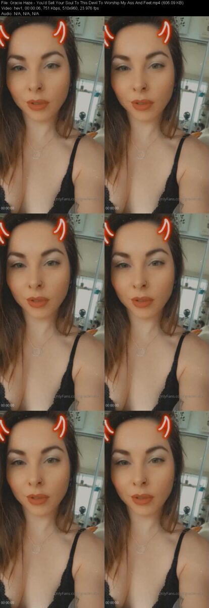 Gracie Haze - You'd Sell Your Soul To This Devil To Worship My Ass And Feet