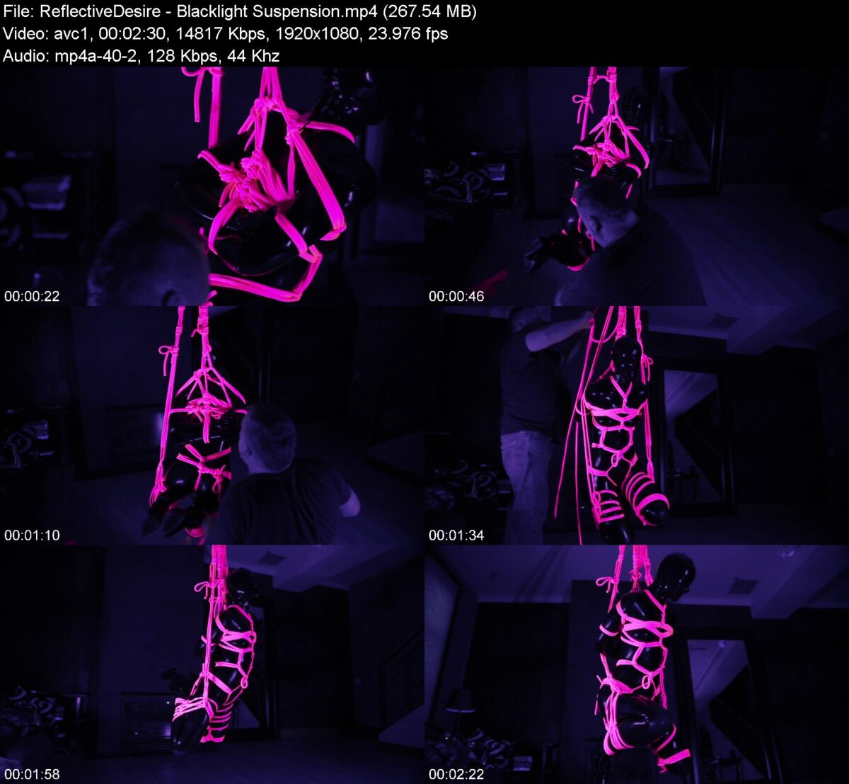 Actress: ReflectiveDesire. Title and Studio: Blacklight Suspension