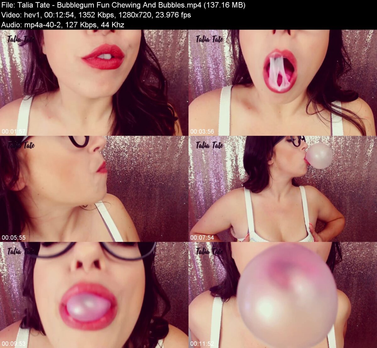 Talia Tate - Bubblegum Fun Chewing And Bubbles