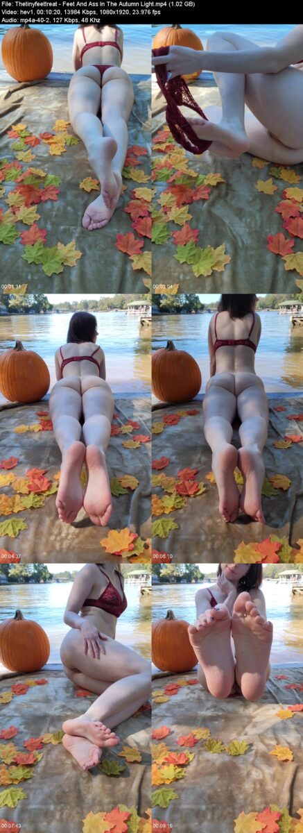 Actress: Thetinyfeettreat. Title and Studio: Feet And Ass In The Autumn Light