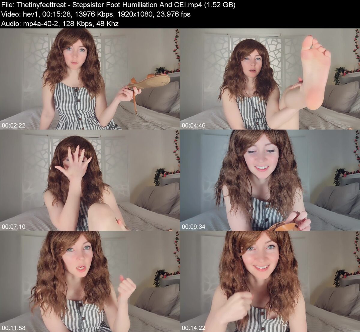 Actress: Thetinyfeettreat. Title and Studio: Stepsister Foot Humiliation And CEI
