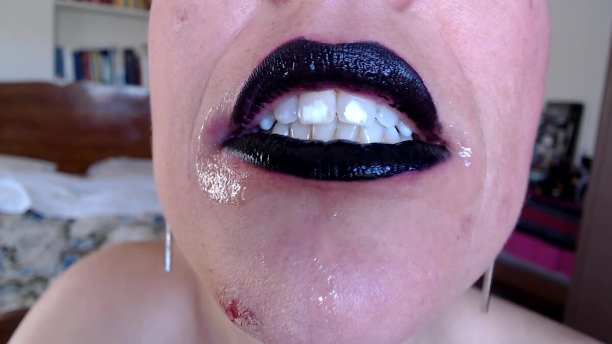 emprexkala in Messy Mouth With Black Lipstick JOI
