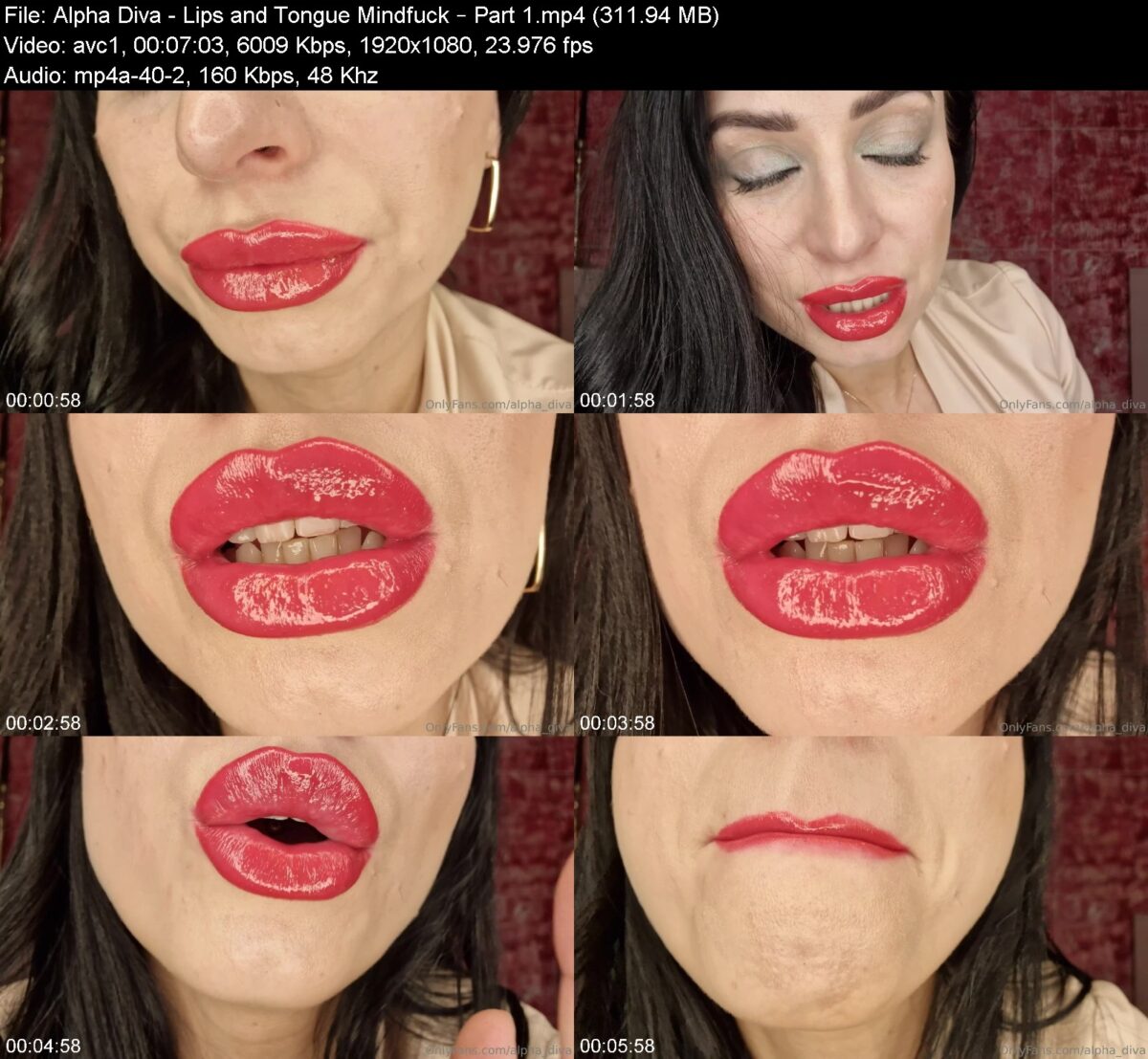 Alpha Diva - Lips and Tongue Mindfuck - Part 1