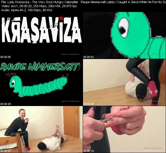 Lady Krasaviza in The Very Sock Hungry Caterpillar   Raupe Nimmersatt Lately I Caught A Slave While He Put His Schnoz 1
