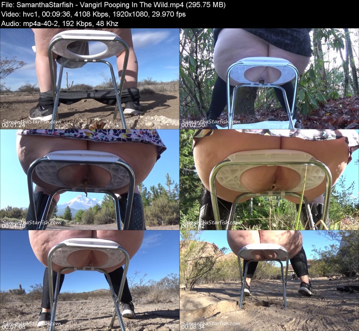 SamanthaStarfish - Vangirl Pooping In The Wild